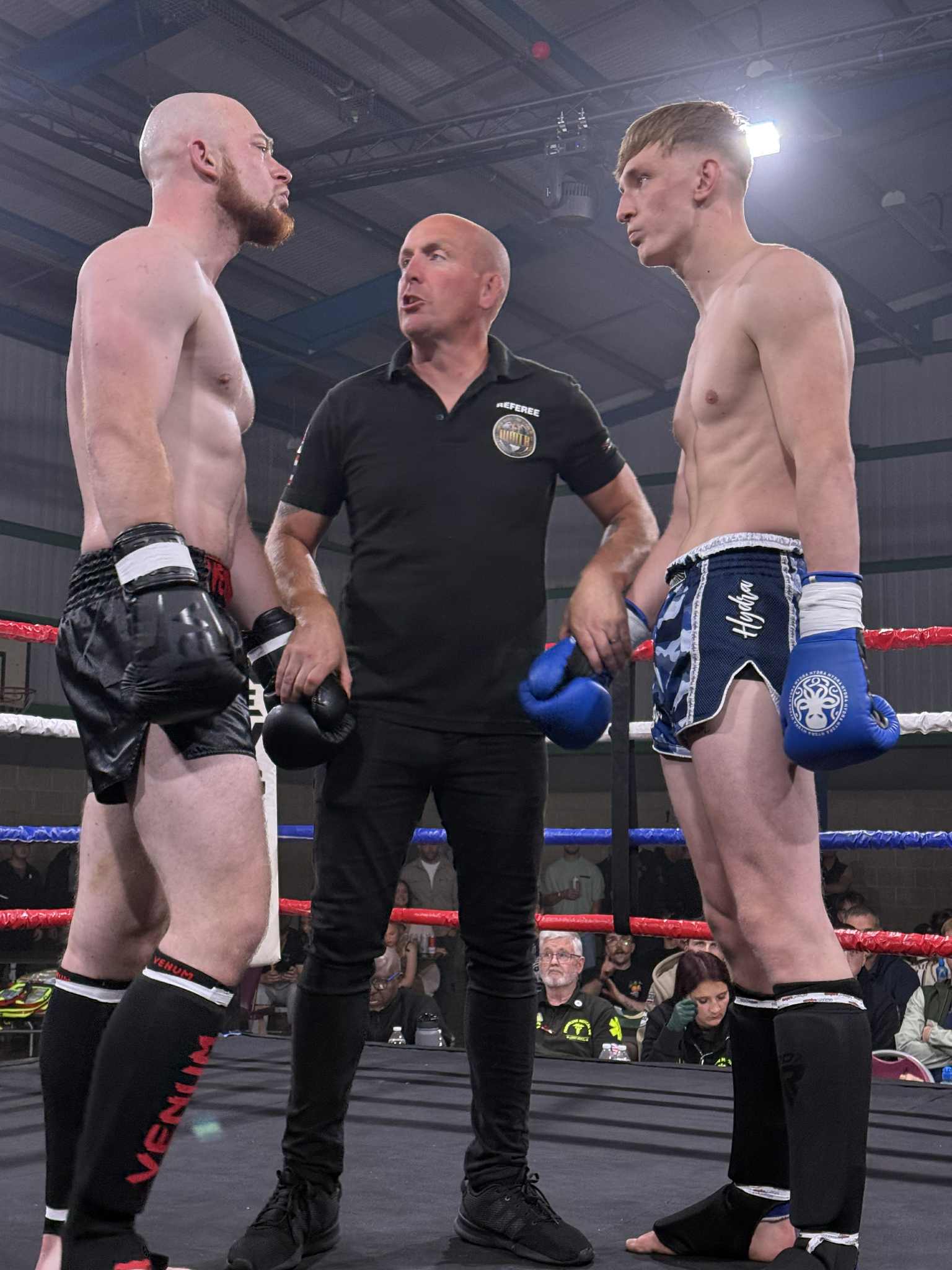 Josh in the ring before a fight