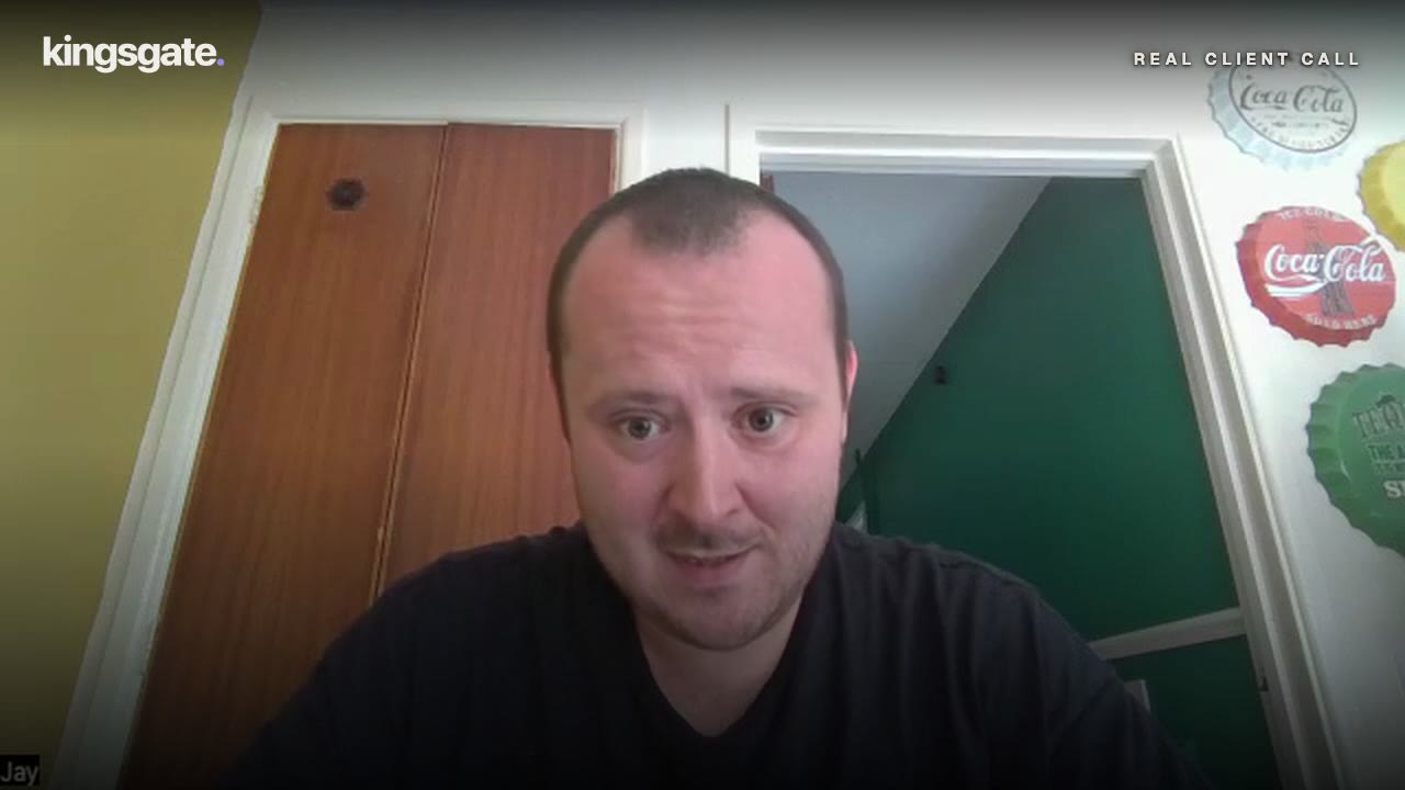 Still from a recorded client call with Jay
